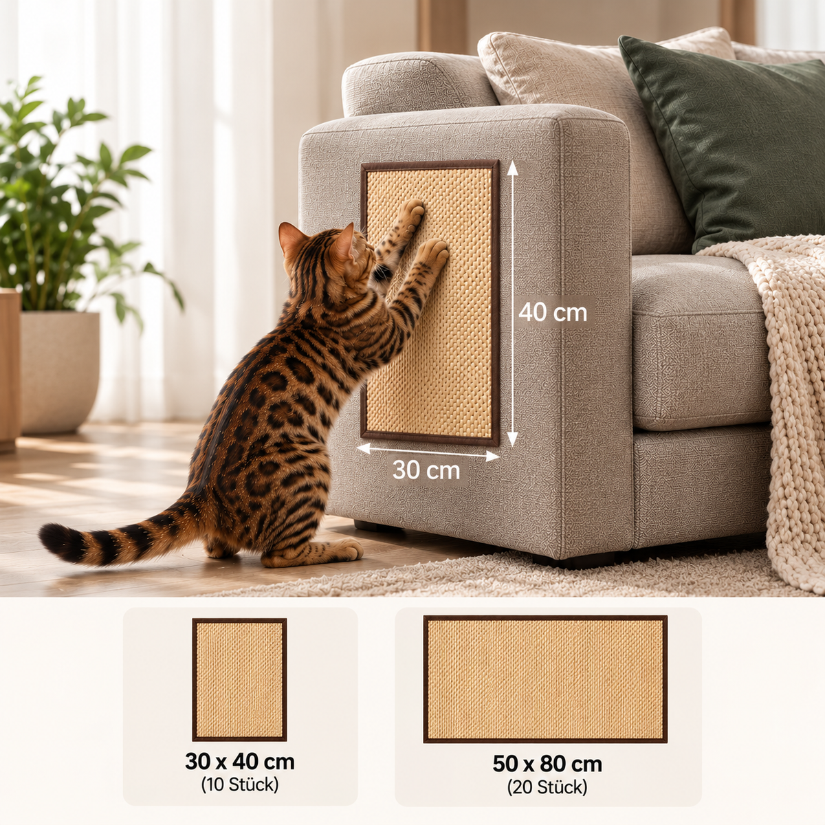 Kratzschutz für Sofa und Möbel