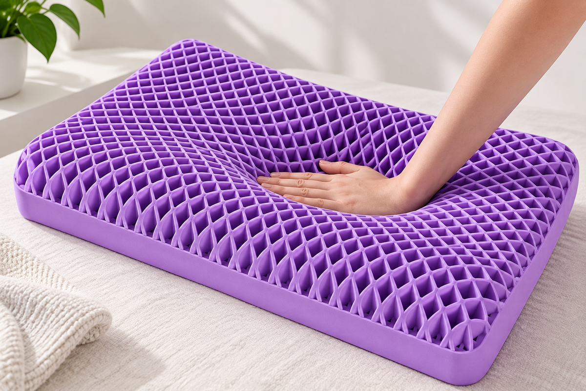 Ergonomisches Gel-Kopfkissen mit Wabenstruktur