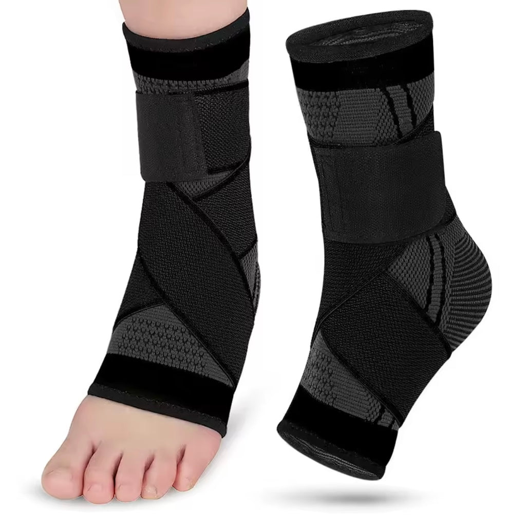 Knöchelbandage mit verstellbaren Stützbändern